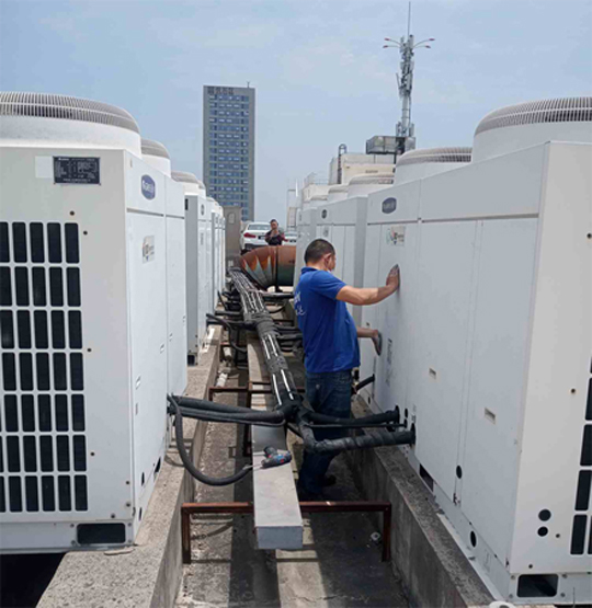 中阳中央空调制热和不制冷系统维修方法